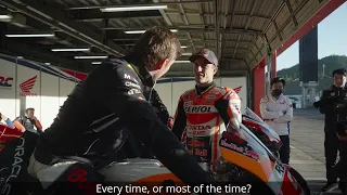 What do F1 drivers need to know in order to ride a MotoGP bike?