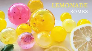 LEMONADE BOMBS🍋🍹| Iced Summer Drinks | Tea bombs Using Hot Chocolate Bomb Mold