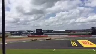 Verstappen overtakes Rosberg - view from grandstand British GP
