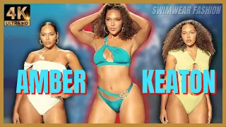 😎AMBER KEATON - SLOW MOTION - Miami Swim Week 2023 - 4k Part 1