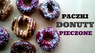 DONUTY / PĄCZKI Z PIEKARNIKA | WEGAŃSKIE OPONKI | Healthy Omnomnom