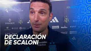 Scaloni: "La emoción nos va a acompañar toda la vida" - Argentina 2-0 Panamá - Amistoso 2023