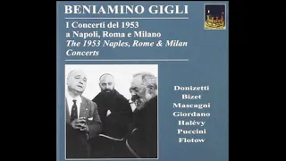 Beniamino Gigli E Lucevan Le Stelle Live 1953 Concerto