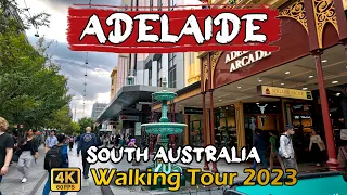 Adelaide, South Australia Walking Tour [4k-60fps] | Rundle Mall, King William St 🇦🇺 🦘