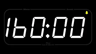 160 MINUTE - TIMER & ALARM - 1080p - COUNTDOWN