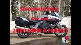 2020 BMW K1600 GT - First accessories installation including Grip Puppies, a Cramp Buster and more!