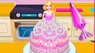 Fun 3D Cake Cooking Game My Bakery Empire Color, Decorate & Serve Cakes  - Magical Princess Cake
