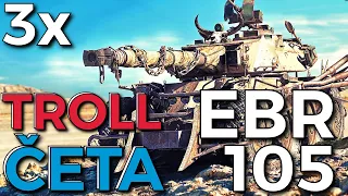 World of Tanks/ TROLL ČETA 🤪/ 3x EBR 105