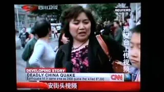 20/4/2013 - The earthquake that shook Sichuan Province on Saturday struck at 8 a.m.