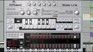 Tb 303 and Tr 909 (make fast techno sound)