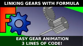 FreeCAD: Linking and animating a set of gears by turning / adjusting drive gear angle with formula