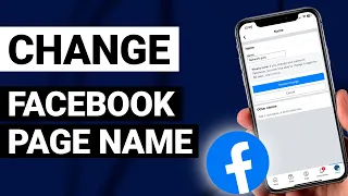 How To Change Facebook Page Name - 2024