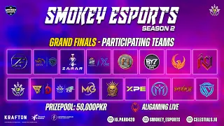 SMOKEY ESPORTS SEASON 2 - GRAND FINALS DAY 1 - PRIZE POOL 50,000 PKR - PUBG MOBILE