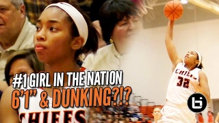 6'1 Megan Walker Attempts Dunk IN GAME: #1 Girl in the Nation