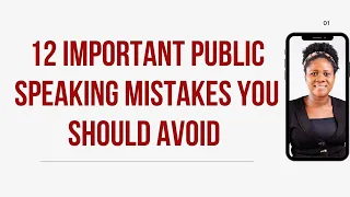 12 Important Public Speaking Mistakes You Should Avoid || Public speaking || Public speaking Errors