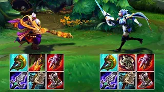 JAX vs FIORA SEASON 12 FULL BUILD FIGHTS