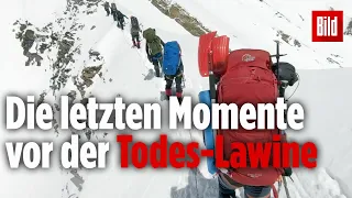 Himalaya-Bergsteiger: Das letzte Video vor der tödlichen Lawine