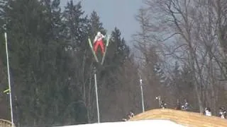 David Zauner dangerous jump 207m planica 2010 skijumping