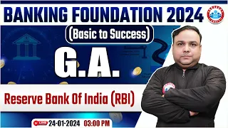 Bank Exams Foundation Class, Reserve Bank Of India(RBI), General Awareness For Bank Exams Piyush Sir