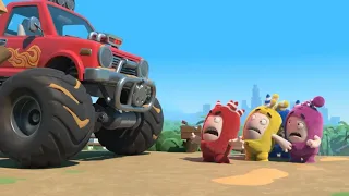 Oddbods Caketastrophe  ⭐️ Fuse's Monster Truck ⭐️Balloon Bods! ⭐️  Little Drivers Oddbods ❤️💛💗💚🧡💜💙