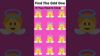 How Good Are your Eyes #shorts |Find The Odd Emoji Out |Emoji puzzle Quiz