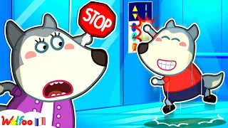 C'est Dangereux! L'ascenseur Est Surchargé, Wolfoo 😨 Dessin Animé Pour Bébé 🎉 Collection D'épisodes