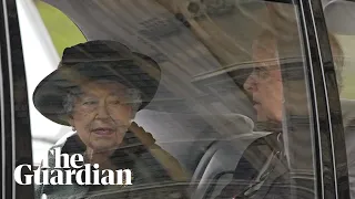 Queen driven to Prince Philip memorial at Westminster Abbey with son Prince Andrew