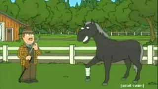 Family Guy - Horse Shoots Farmers Leg