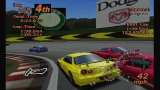 Gran turismo 2 Gameplay Arcade Mode PS1 1080p 60fps