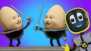 Humpty Dumpty Sat On a Wall + More Nursery Rhymes & Kids Songs | RoboGenie