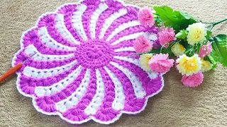 Beautiful Crochet Doily/Tablemat/Thalposh (Hindi/Eng)