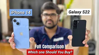 iPhone 14 Vs Galaxy S22 Full Comparison | iOS Vs Android | HINDI 🔥