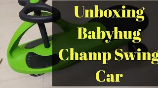 Babyhug Champ Swing Car| Live Testing|Best gift for Toddlers/Kids|Plasma Car|Firstcry Baby SwingCar|