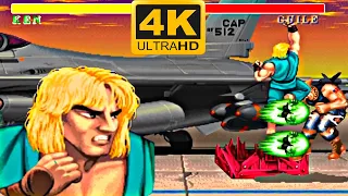 Street Fighter II - KEN (Arcade / Super Green) 4K HDR 60 FPS