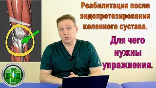 Эндопротезирование коленного сустава. Реабилитация после операции. Для чего нужно укреплять мышцы.