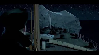 Titanic Iceberg Collision without music HD