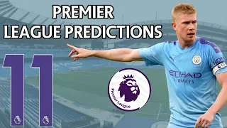 Premier League Score Predictions Week 11 2019/20