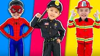 City Heros - Firefighter Song | Magician Found Lost Animal Babies | Nursery Rhymes & Kids Songs