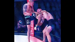 BJJ Black Belt Smashes UFC fighter for Light weight title (Bruno Machado 13-9) (Mike Santiago 22-13)