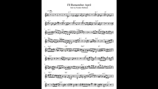 I'll Remember April - Freddie Hubbard Solo Transcription