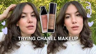 Trying the CHANEL SKIN TINT & LIQUID BLUSH so you don't have to! (and I have thoughts 👀)