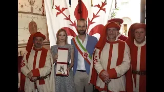 Le Chiavi della Città di Firenze a Carolina Kostner campionessa pattinaggio artistico sul ghiaccio