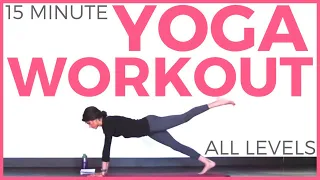 15 minute Power Yoga Workout | Sarah Beth Yoga