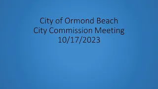 City Commission Meeting 10-17-2023