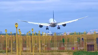 FINAL Approach View LANDINGS | Boeing 787 Dreamliner Boeing 777 | Plane Spotting Brussels Airport