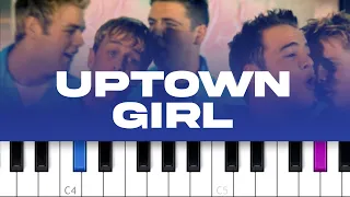 Billy Joel, Westlife - Uptown Girl (piano tutorial)