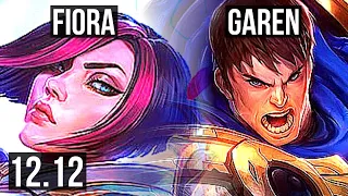 FIORA vs GAREN (TOP) | 7 solo kills, 1.4M mastery, 500+ games, Legendary | EUW Master | 12.12