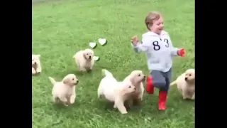 When Both Grow Up Together - Cute Moments Dog and Human