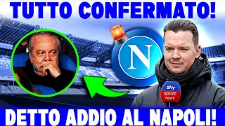 🚨😲🔵  URGENTE! IO NON CREDO CIÒ! CONFERMATA LA FINE DELL'ACCORDO CON IL NAPOLI! - Napoli Calcio
