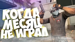 КОГДА МЕСЯЦ НЕ ИГРАЛ В CS:GO!